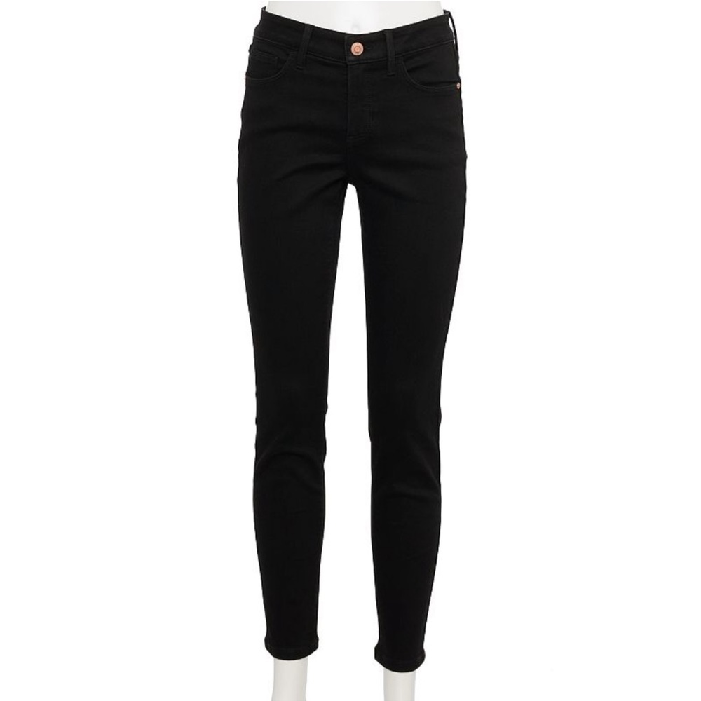 Brand New Lauren Conrad Size 2 High-Rise Skinny Jeans (Black)